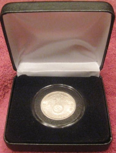 Germany - German Third Reich - German Silver 5 Reichsmark Coin in a Velvet Display