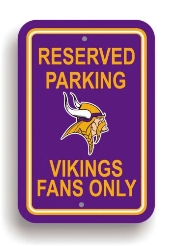 NFL Minnesota Vikings Plastic Parking Sign