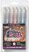 Gelly Roll Stardust Bold Meteor Pens 6/Pkg - Silver/Marine/Copper/Pink/Green/Blue