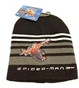 Spiderman Black/White Stripe Beanie Hat