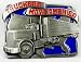 Truckers Move America Enamel Pewter Belt Buckle