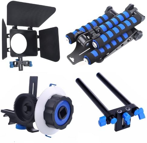 Pro Matte Box Quick Release Clamp DSLR Follow Focus DSLR Rig Shoulder 15mm Rail Rod Shoulder Mount Rig Connector