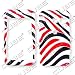 Sanyo 2700 - Red Black Stripes - Hard Protector Case/Cover/Faceplate/Snap On/Housing