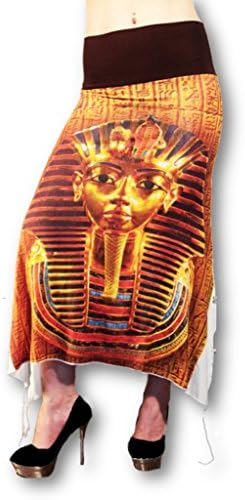 Izaia Women Pharaoh Egyptian Dising Print Interchangeable Skirt - Short Dress