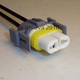 H11 HIGH TEMPERATURE CERAMIC Headlight Plug (Connector or Socket) Harness with USA made 14 GAUGE Wires and moisture seals