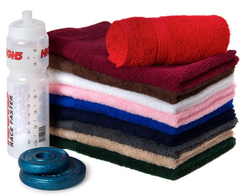 TowelsRus Keep Fit and Active Sports Gym Towels 40cm x 60cm in Forest Green Essential Training and Workout Accessory