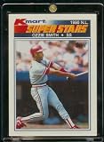 1990 Topps Kmart Superstars Glossy Baseball Card of Ozzie Smith - St. Louis Cardinals - Mint Condition - Shipped In Protective ScrewDown Display Case!