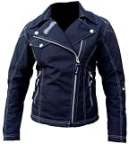 Damen Motorrad Jacke Motorradjacke Schwarz Tribal Gr.XL