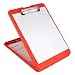 Saunders SlimMate Plastic Storage Clipboard, 00560, Letter Size (8.5 inch x 12 inch), Red