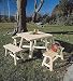 Outdoor Living : Northern White Cedar Square Table Group