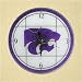 Kansas State Wildcats Art-Glass Clock