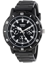 Casio Womens LTP1328-1EV Sport Classic Black Analog Dial and Resin Strap Watch