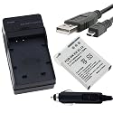 Nikon EN-EL12 Lithium-Ion Battery + Battery Charger + USB Data Cable with Car Adapter for Nikon CoolPix S1000pj / S620 / S630 / S640 / S70 / S710 Digital Camera