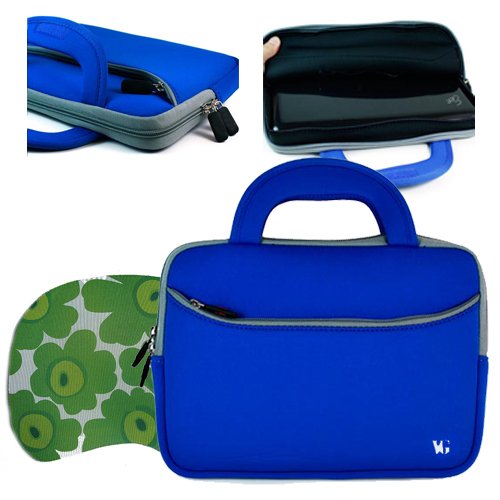 Glove Neo Zippered Opening External Accessory Wallet Blue Case with Handle for Samsung 10 inch Netbooks + SumacLife TM Wisdom Courage Wristband for Netbooks Glove Neo Zippered Opening External Accessory Wallet Blue Case with Handle for Samsung 10 inch Netbooks + SumacLife TM Wisdom Courage Wristband for Netbooks