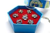 Katekyo Hitman Reborn Cosplay Costume Accessories - 4th Version 7 Gem Vongola Rings Set