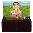 Rectangular Marble Box with Ganesh Painting
