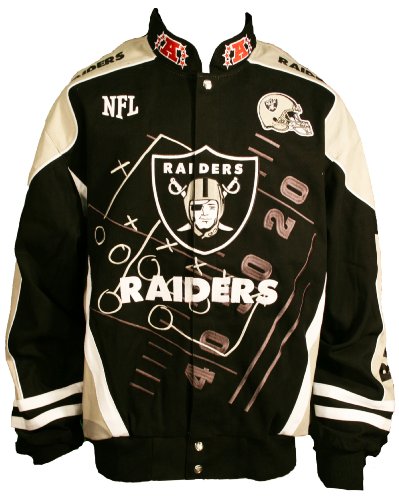 MTC Marketing Oakland Raiders 2009 Scoreboard Cotton Twill Jacket (Small)