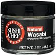 Sushi Chef Natural Wasabi (Powdered Horseradish), 1-Ounce Glass Jars (Pack of 4)