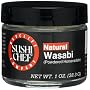 Sushi Chef Natural Wasabi (Powdered Horseradish), 1-Ounce Glass Jars (Pack of 4)