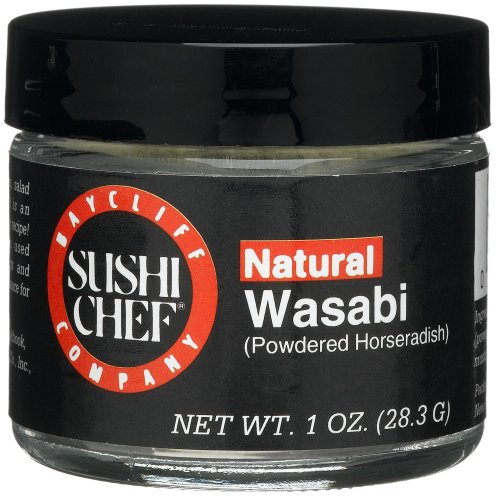 Sushi Chef Natural Wasabi (Powdered Horseradish), 1-Ounce Glass Jars (Pack of 4) by Sushi Chef