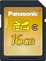 Panasonic 16GB Class 10 SD Card up to 22MB/s - Gold line