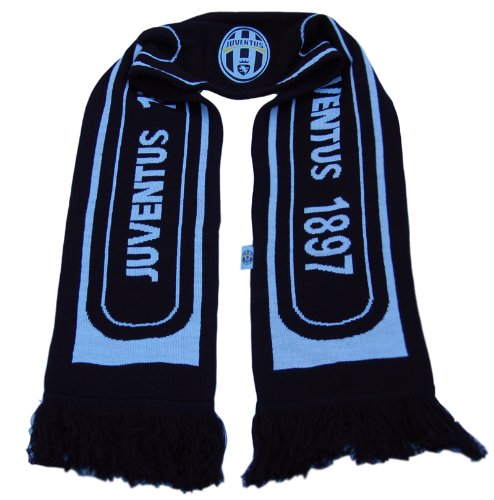 Juventus Official Soccer Team Scarf - Black 1897