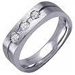 Five Diamond Men's Wedding Band