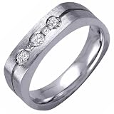 Five Diamond Men's Wedding Band