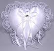 Hats Off Heart Shaped Ring Bearer Pillow