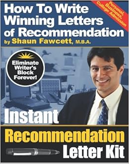 Shaun fawcett instant recommendation letter kit how to write winning letters of recommendation fourt 07 image