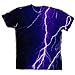 Yizzam- Violet Lightning Storm -Tagless- Mens Shirt