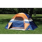 Texsport Alta Vista 3 Person Square Dome Tent (Blue/Gray, 8-Feet X 7-Feet X 48-Inch)