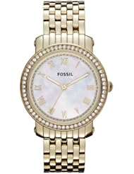 Fossil Womens ES3113 Stainless Steel Analog Mother-Of-Pearl Dial Watch