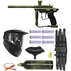 Spyder Sonix Paintball Gun Marker MEGA Set – Olive