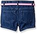 The Children's Place Big Girls' Denim Shorts with Flower Belt