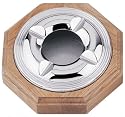 Visol Oak Finish Wooden Cigar Ashtray