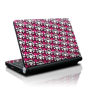 Skully Pink Design Decorative Skin Decal Sticker for Lenovo IdeaPad S10 Netbook Laptop... by MyGift