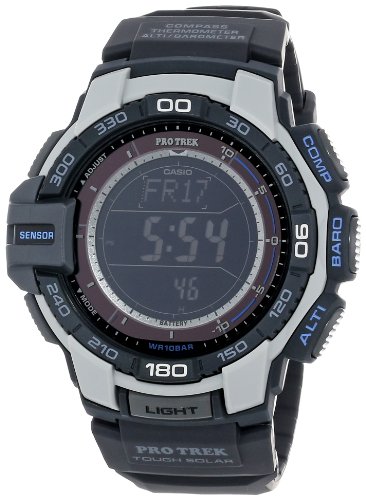 Casio Men\'s PRG-270-7CR \"Pro Trek\" Resin Digital Solar Watch