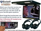 17'' Roof Mounted Screen (Black) with 4.5 inch (Saturn Fire Edition) with Hi-Luminescent TFT LCD and Touch screen Bluetooth, with TV reception
