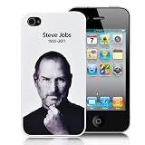 Steve Jobs Tribute Hard Case Cover for iPhone 4 4s + Free anti-scratch screen protector!