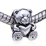Pandora Style Bead Sleeping Little Beer European Charm Bead Fits Pandora Bracelet