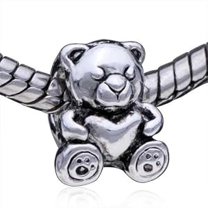 Buy Sleeping Little Beer Pattern European Charm Beads - Pandora Bead and Bracelet Compatible by Pugster