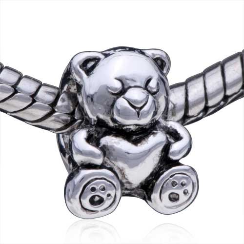 Sleeping Little Bear Bead Biagi Chamilia Pandora Charms Compatible