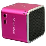 MusicMan TXX3810 mini Wireless Soundstation BT-X2 (MP3 Player, Bluetooth) pinkvon "Technaxx Deutschland..."