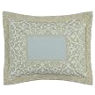 Simply Shabby Chic Wood Damask Pieced Quilt Sham - Green