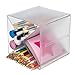 Deflecto Stackable Cube Organizer Cross Dividers, Desk and Craft Organizer, Clear, Removable Dividers, 6