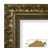 16x20 Picture / Poster Frame, Ornate Finish, 2.031 Wide, Bronze and Gold (21247906)