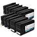 Printronic Remanufactured Ink Cartridge Replacement for HP 950 CN049AN ( Black,Cyan,Magenta,Yellow , 10-Pack )