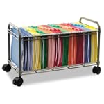 Vertiflex Products - Vertiflex - Smartworx Companion File, 22-3/4 x 12-1/2 x 13-3/4, Gray - Sold As 1 Each - For letter size hanging file folders. - Sized to roll under File Carts (VRT-VF52000 or VRT-VF52001, sold separately). - Durable steel and wire construction. - Four twin-wheel casters, two locking.