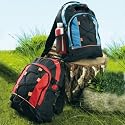 Outdoor Rucksack rot-schwarz